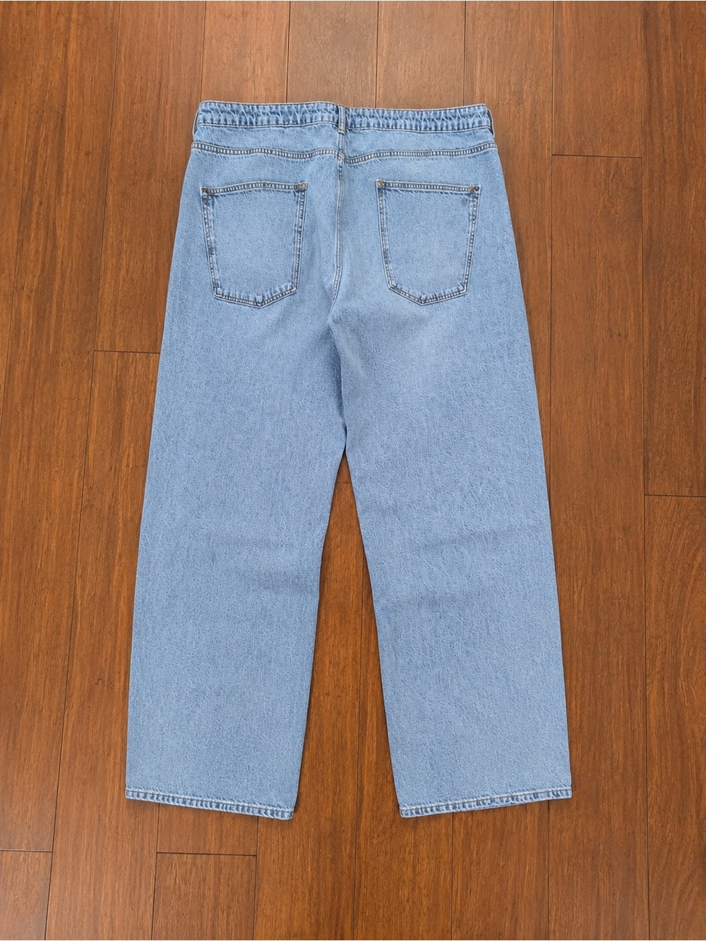 Pilcro Anthropologie Austyn High-Rise Wide-Leg Jeans Floral Embroidered Sz 24W - Picture 2 of 5